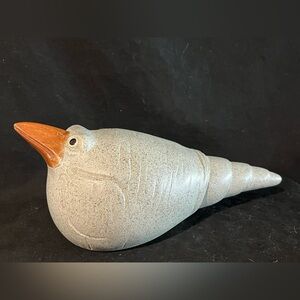 Green speckled Bird Sculpture